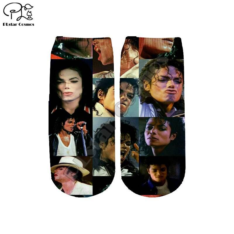 PLstar Cosmos Drop shipping Michael Jackson fashion 3DPrint Women/men/boy/girl Harajuku Colorful casual Short Ankle Socks Style2 Women’s Clothing cb5feb1b7314637725a2e7: 01|02|03|04|06
