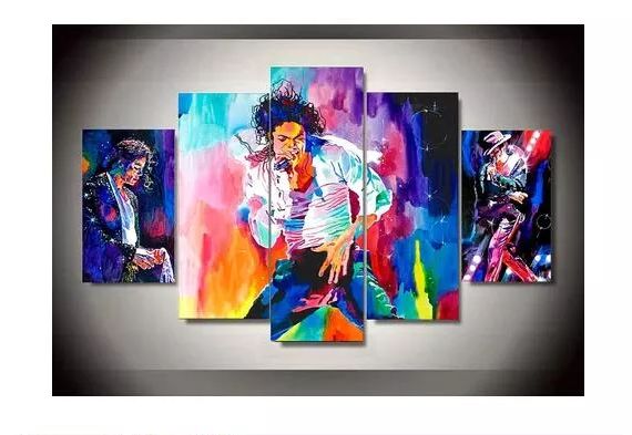 Michael Jackson 5 piece HD canvas posters and prints Home Decor Paintings, Posters & Signs Posters, Wall Art Wall Decor 398c0bfda2d7e869fb46d2: size|size 1|size 2|size 3