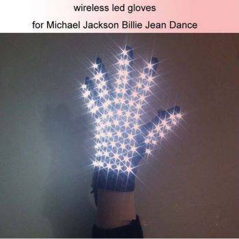 1PCS LED Stage Wireless LED gloves / luminous gloves for Michael 