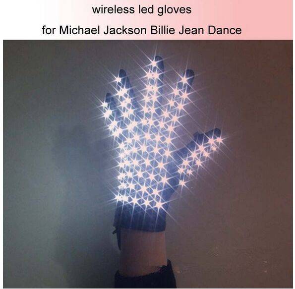 1PCS LED Stage Wreless LED gloves / luminous gloves for Michael Jackson Billie Jean Dance (Left or right hand) Costumes Kids Men Women cb5feb1b7314637725a2e7: a pair of gloves|left hand gloves|right hand gloves