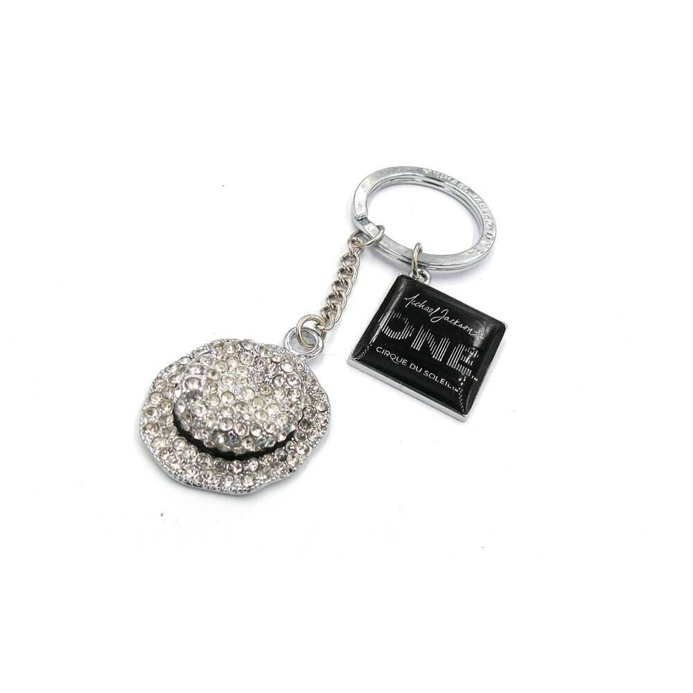 Michael Jackson One Keychain Hat with crystal and Logo Accessories Collectibles Jewellery Men Women 8703dcb1fe25ce56b571b2: 1pcs|2pcs