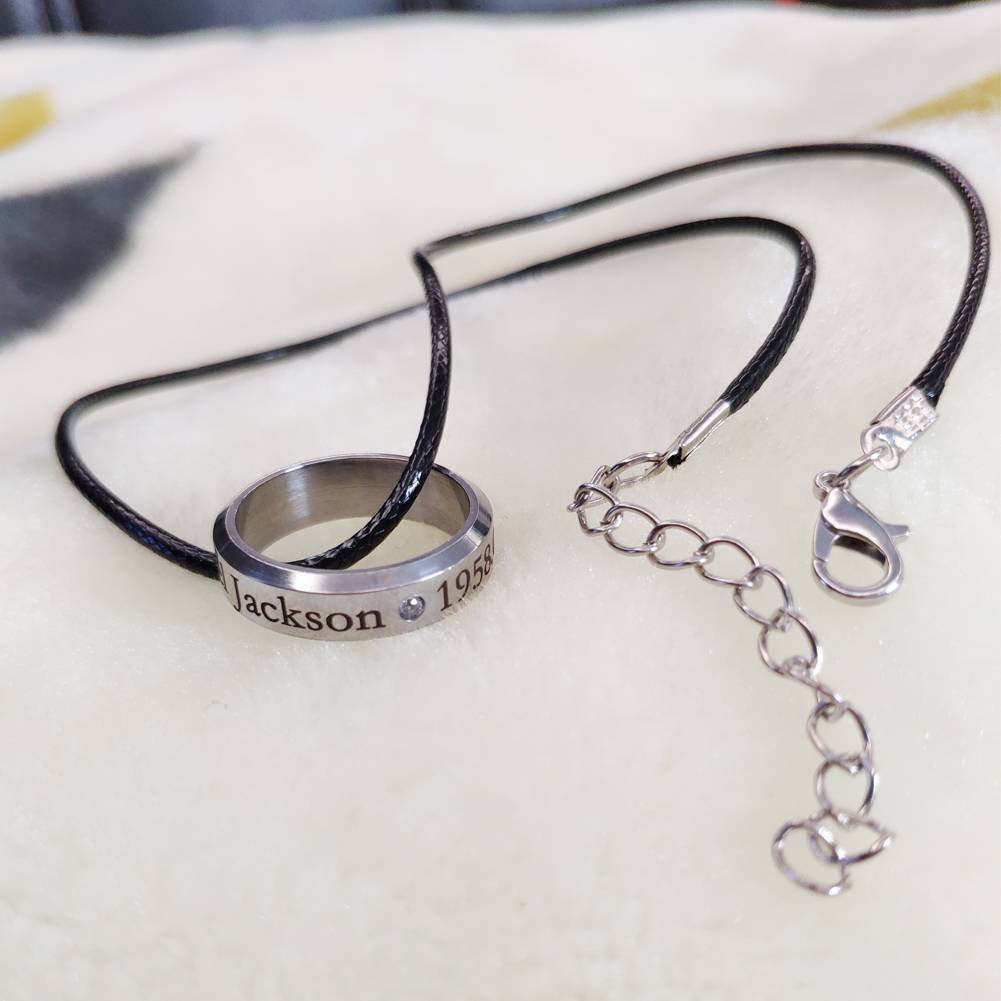 Michael Jackson Pendant Necklace Silver Ring Jewellery Men Women Fine or Fashion: Fashion