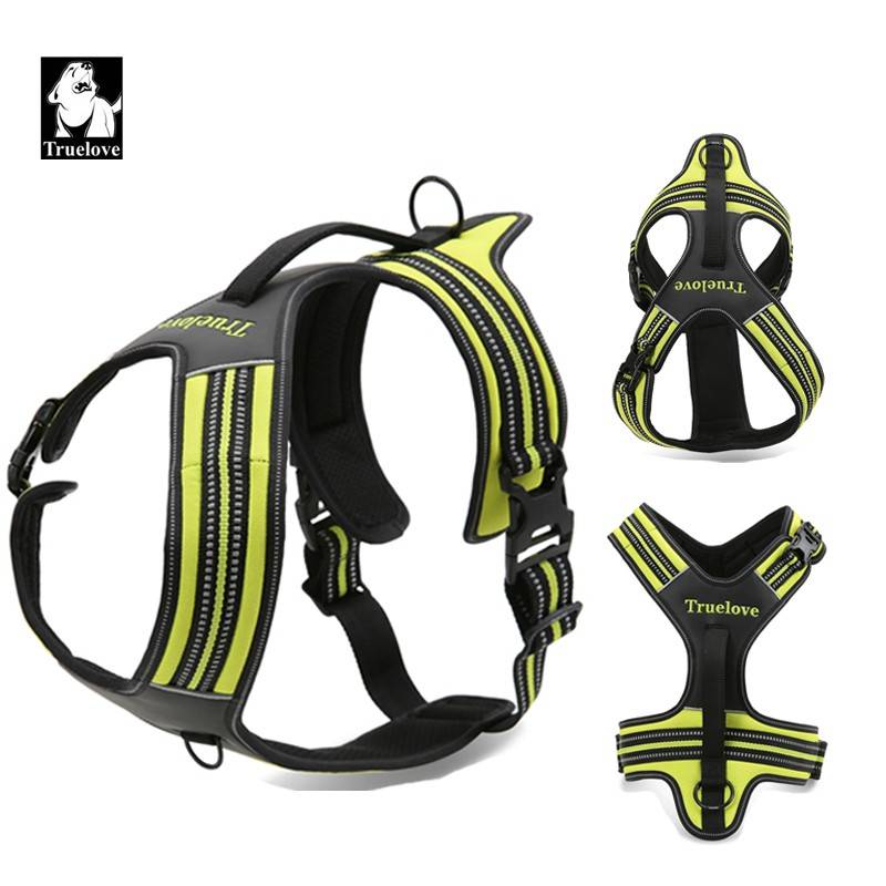 Truelove Sport Nylon Reflective No Pull Dog Harness Outdoor Adventure Pet Vest with Handle xs to xl 5 colors in stock factory