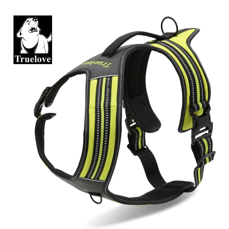 Truelove Sport Nylon Reflective No Pull Dog Harness Pets cb5feb1b7314637725a2e7: Black|blue|Fuchsia|Orange|yellow