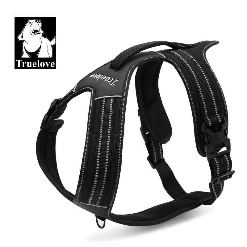 Truelove Sport Nylon Reflective No Pull Dog Harness Pets cb5feb1b7314637725a2e7: Black|blue|Fuchsia|Orange|yellow