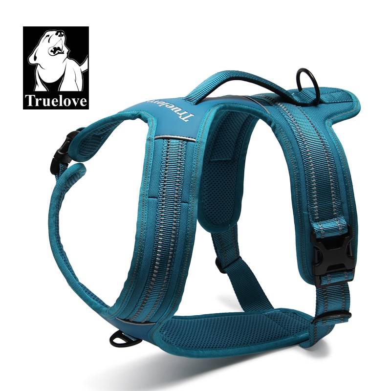 Truelove Sport Nylon Reflective No Pull Dog Harness Pets cb5feb1b7314637725a2e7: Black|blue|Fuchsia|Orange|yellow