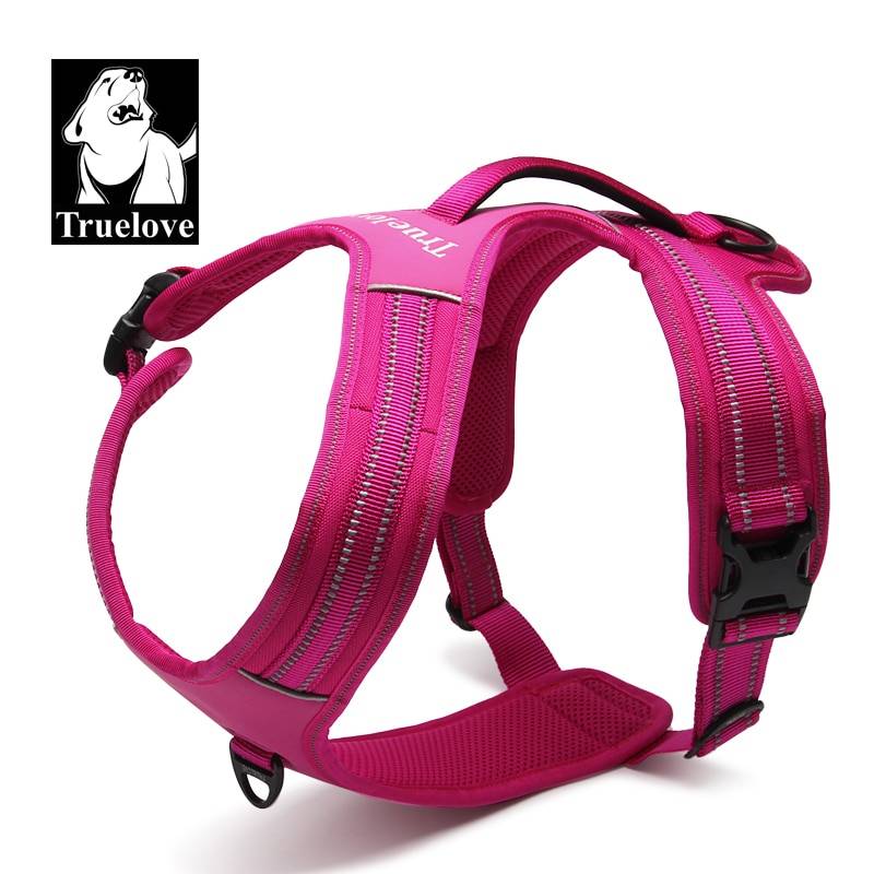 Truelove Sport Nylon Reflective No Pull Dog Harness Pets cb5feb1b7314637725a2e7: Black|blue|Fuchsia|Orange|yellow