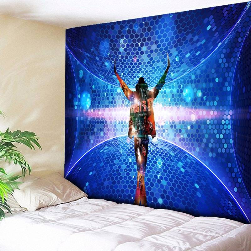 Music Bar Michael Jackson Decorative Tapestry Living Room Wall Hanging Tapestries Boho Bedroom Wall Carpet Blanket Blue 3 Size Home Decor cb5feb1b7314637725a2e7: 548 Patterns Optiona|R002|R003