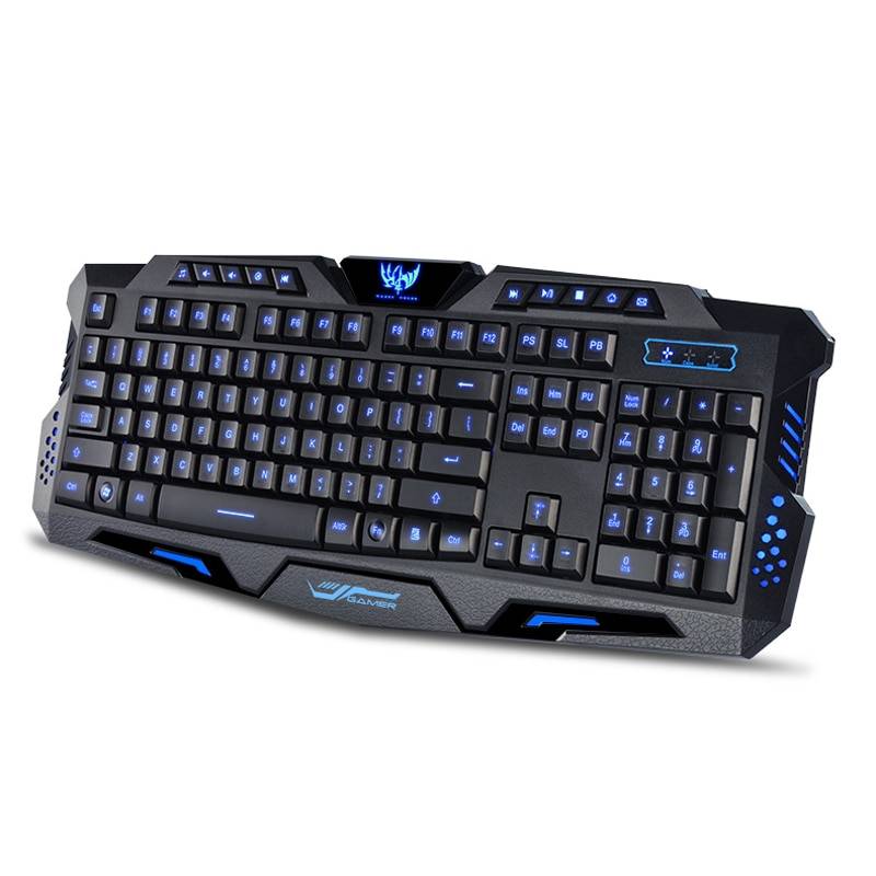 Wired Triple Color Backlit Illuminate Gaming Keyboard Gamer Backlight LED USB for Computer Desktop PC Computer & Office Brand Name: NoEnName_Null