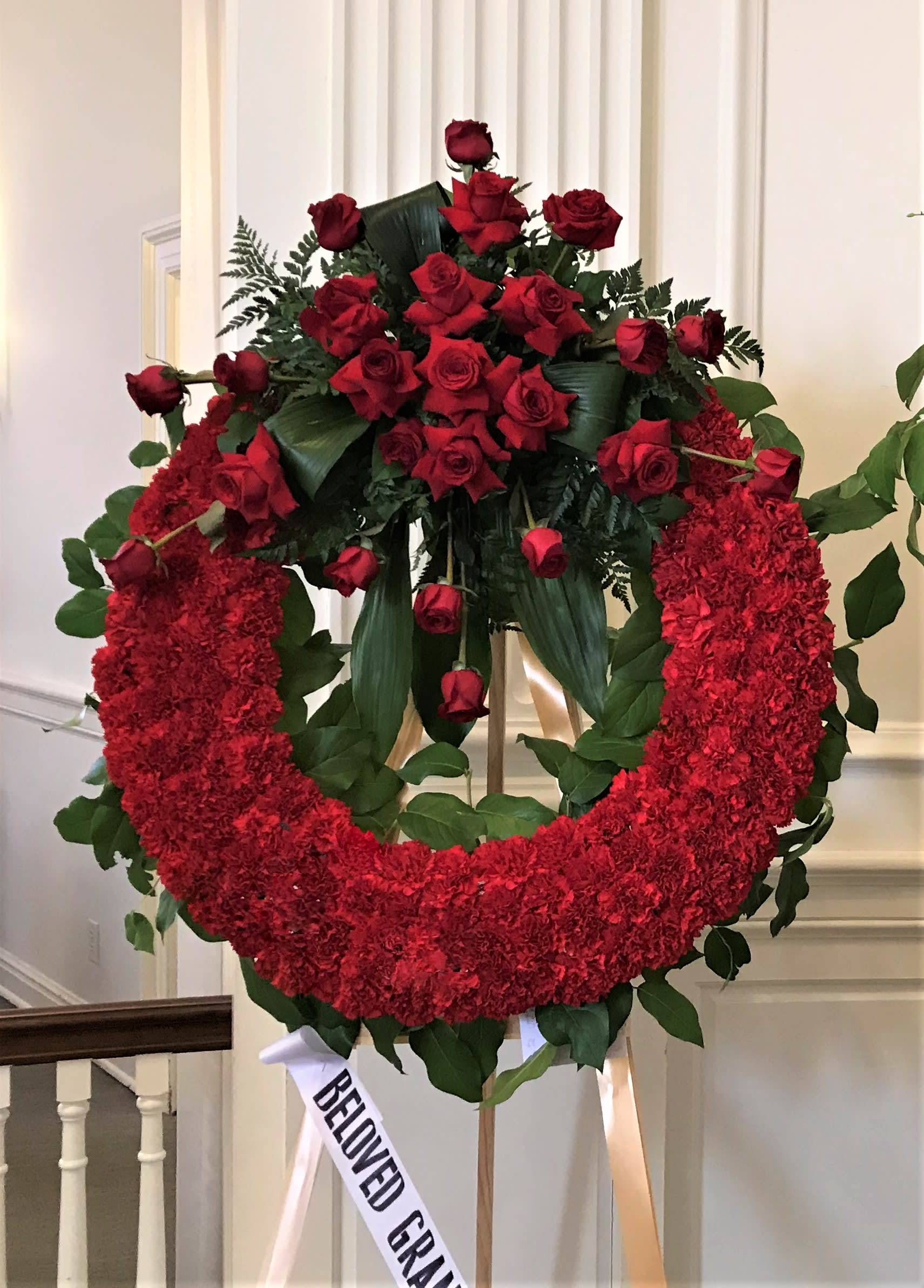 Deep Red Wreath 150