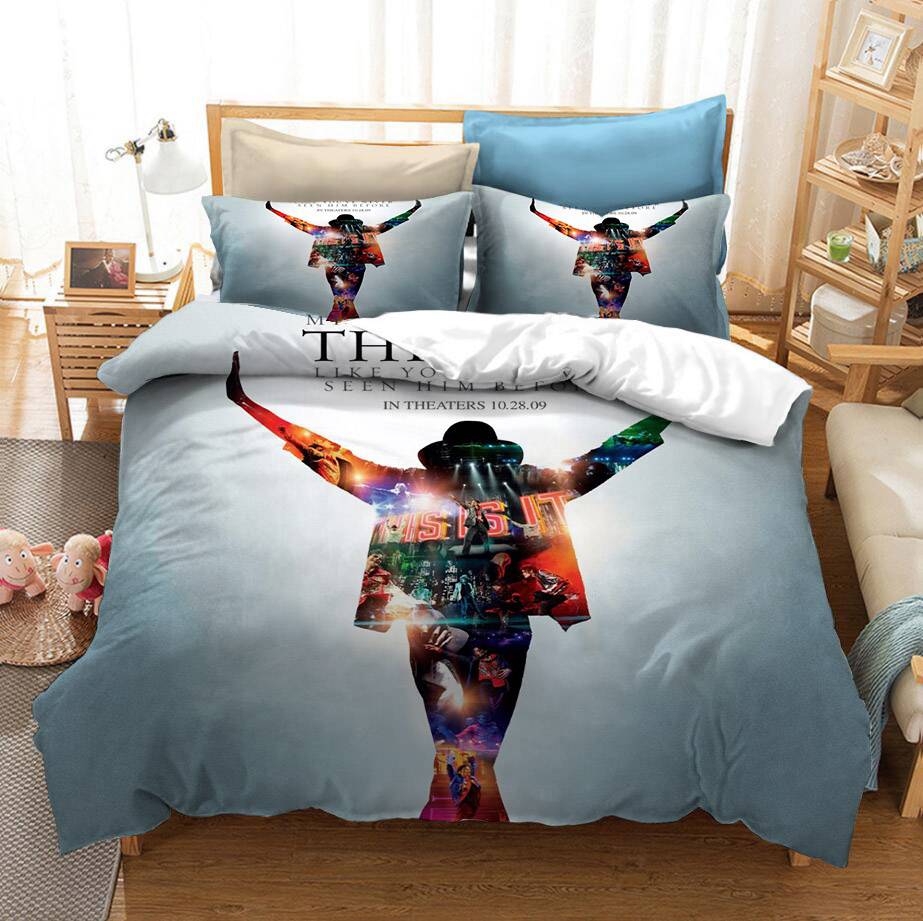 Michael Jackson 3D Printed Bedding Set Duvet Covers Pillowcases Comforter Bedding Set Bedclothes Bed Linen(NO sheet)