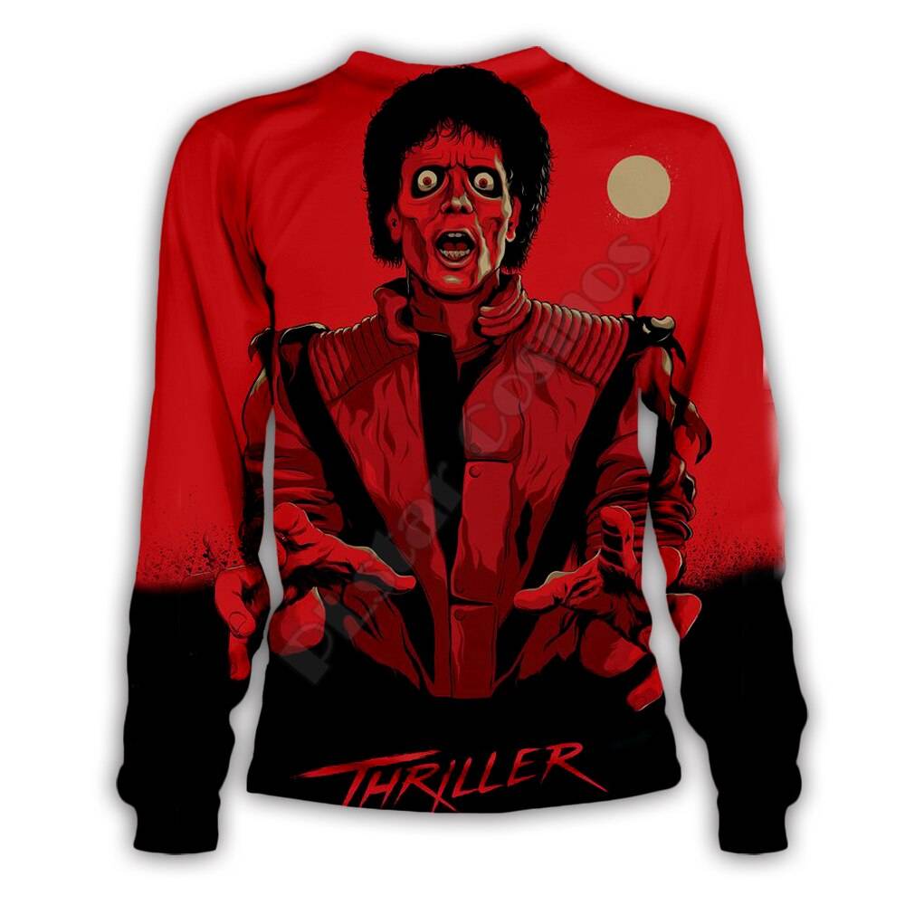 PLstar Cosmos Michael Jackson/Halloween horror 3D Printed Hoodie/Sweatshirt/Jacket/Mens Womens hip hop apparel