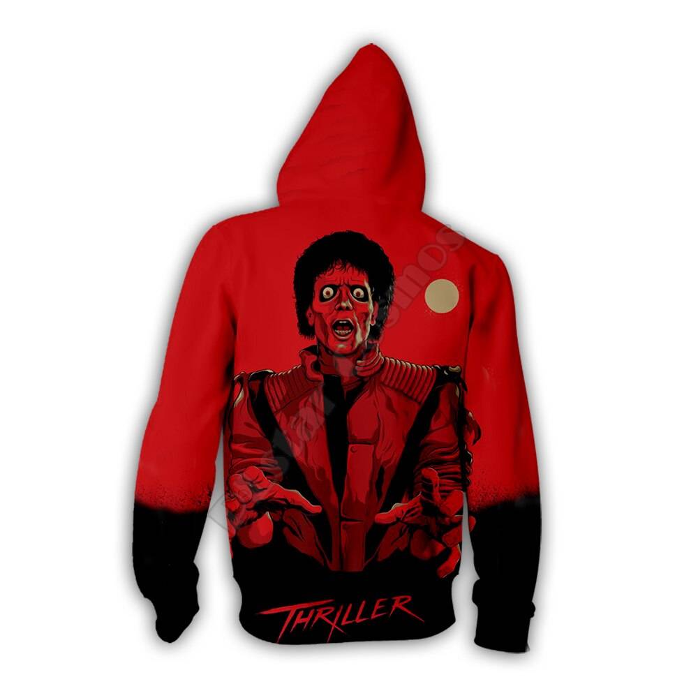 PLstar Cosmos Michael Jackson/Halloween horror 3D Printed Hoodie/Sweatshirt/Jacket/Mens Womens hip hop apparel