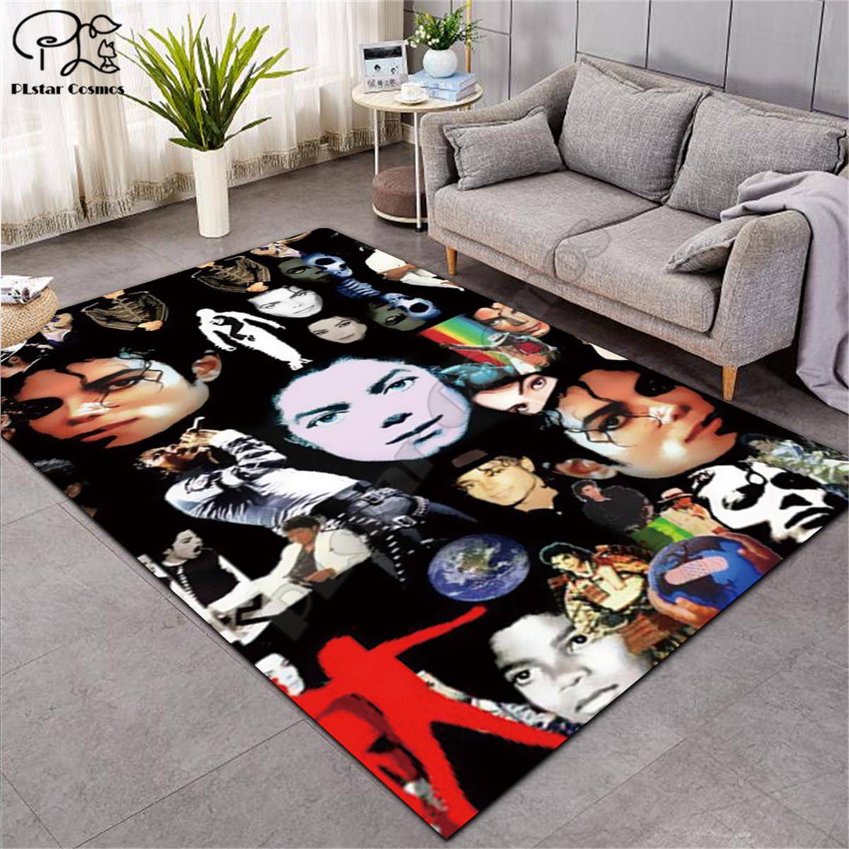 Michael Jackson Square Anti-Skid Area Floor Mat Home Decor Matching Sets cb5feb1b7314637725a2e7: 1|2|3|4