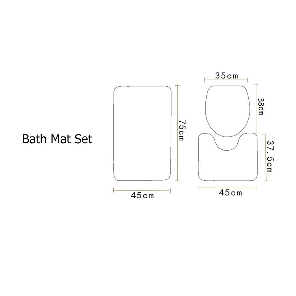 Michael Jackson pattern 3D printed Bathroom Pedestal Rug Lid Toilet Cover Bath Mat Set drop shipping style-3