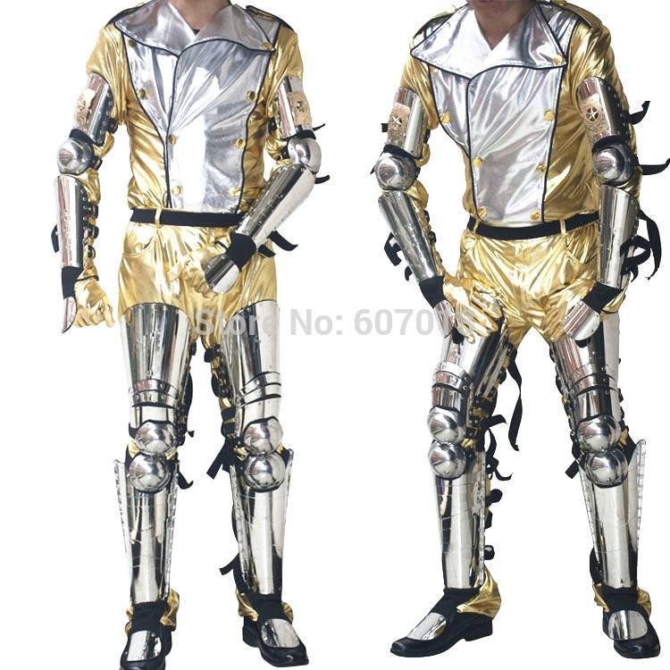 Rare Scream Hot MJ Michael Jackson History Tour Concert Classic Silver Stainless Steel Armor & Golden Costume Full Set Costumes 6f6cb72d544962fa333e2e: L|M|One Size|S|XL|XS|XXL|XXS|XXXL