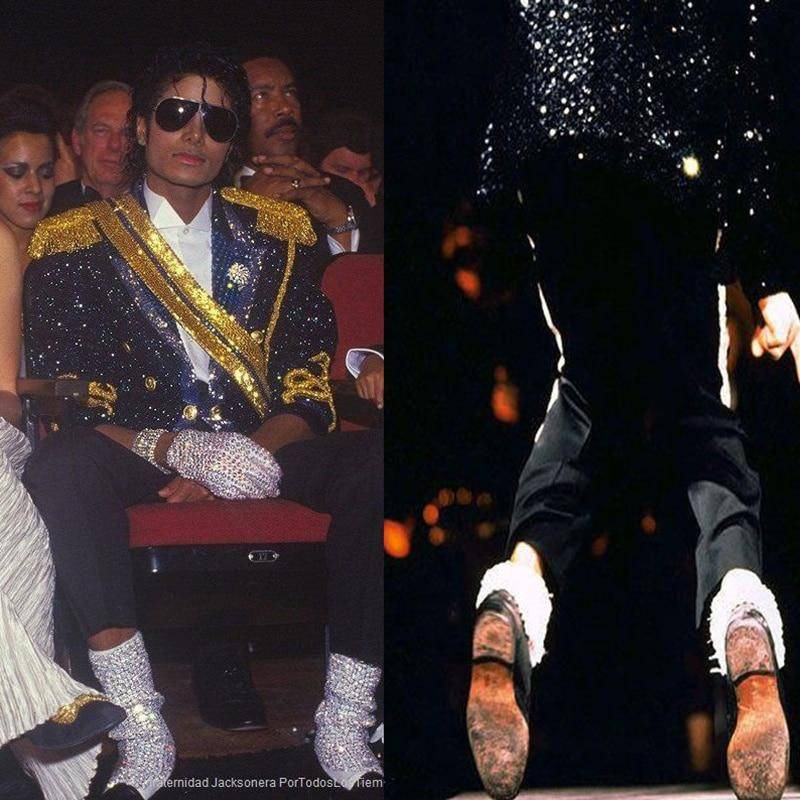 Michael Jackson Billie Jean Crystal Handmade SOCKS Accessories Costumes Gender: MEN
