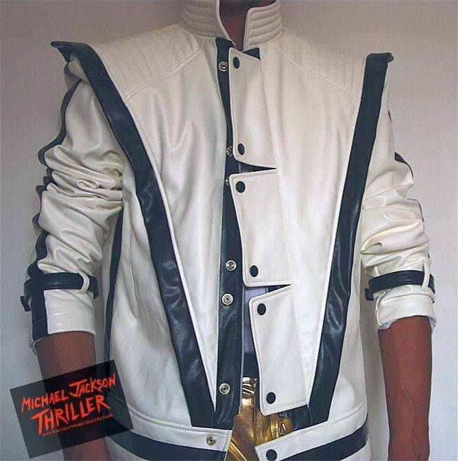 Michael Jackson Thriller White Leather Classic Jacket Clothing & Accessories Costumes Men’s Clothing 6f6cb72d544962fa333e2e: 4XL|L|M|One Size|S|XL|XS|XXL|XXS|XXXL