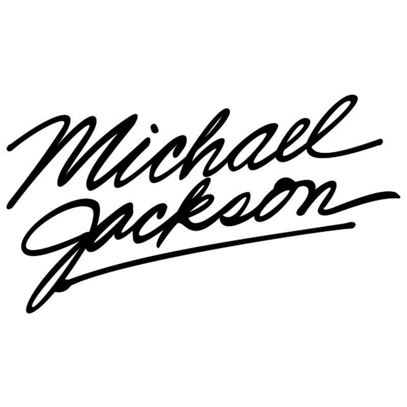 Three Ratels LBH513# 18x10.1cm funny car stickers michael jackson Artistic font car stickers and decals