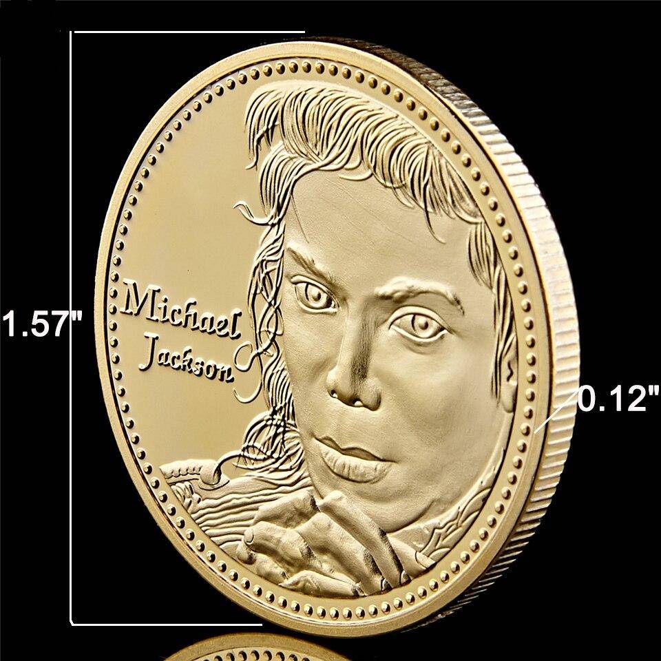 Michael Jackson Gold Plated Coins Collectibles cb5feb1b7314637725a2e7: Gold|Silver