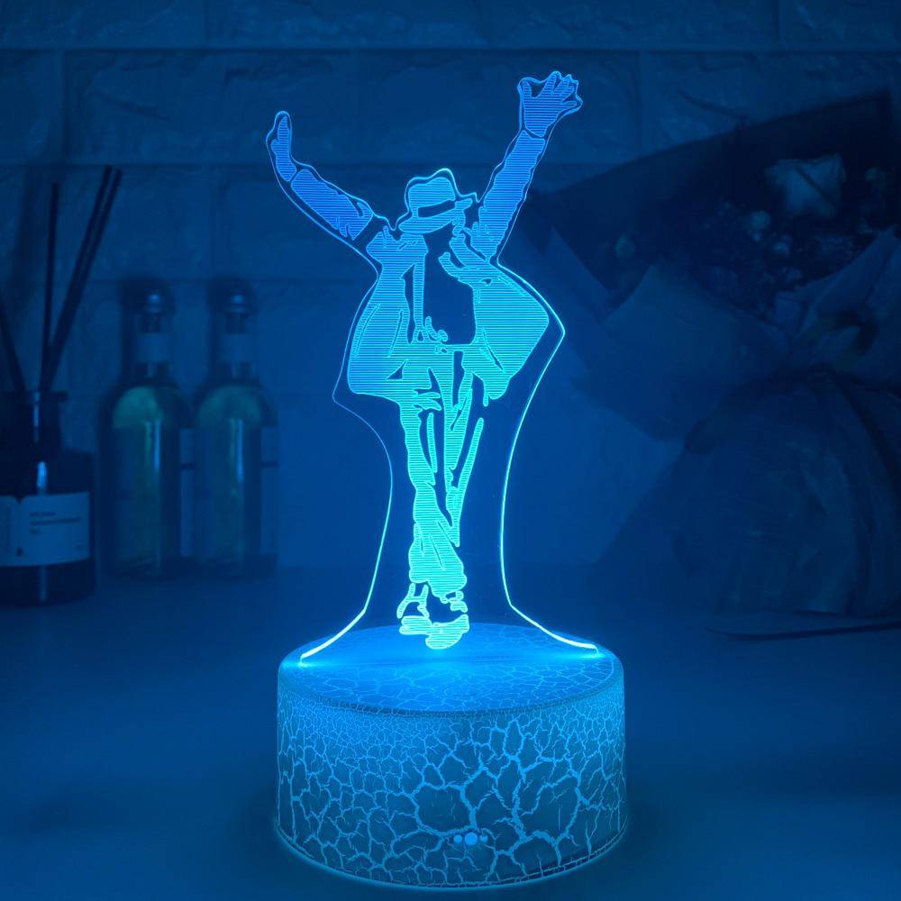 Angreb Ubevæbnet Korea Michael Jackson Dancing Figure Led Night Light | Global MJ Shop