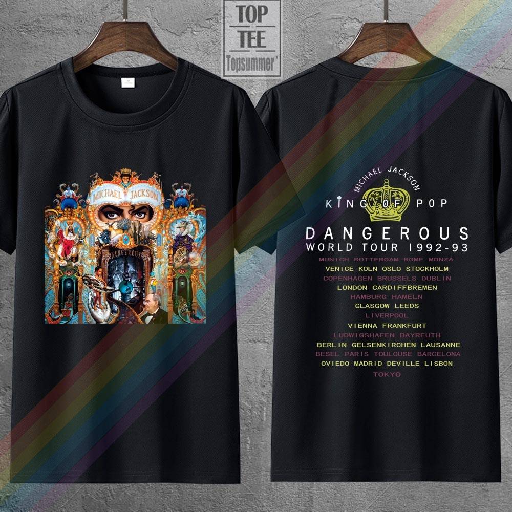 Vintage Rare Michael Jackson Dangerous Tour T-shirt SIZE S-3XL REPRINT