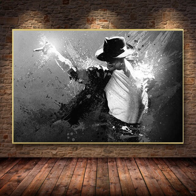 Black and White Michael Jackson Posters Prints Wall Art Canvas Painting Mural for Living Room Bar Cafe Home Decoration Cuadros Posters, Wall Art 398c0bfda2d7e869fb46d2: 100X140cm Unframed|100X150cm Unframed|20X30cm Unframed|30X40cm Unframed|30X45cm Unframed|40X50cm Unframed|40X60cm Unframed|50X70cm Unframed|60X80cm Unframed|60X90cm Unframed|70X100cm Unframed|80X120cm Unframed|90X130cm Unframed