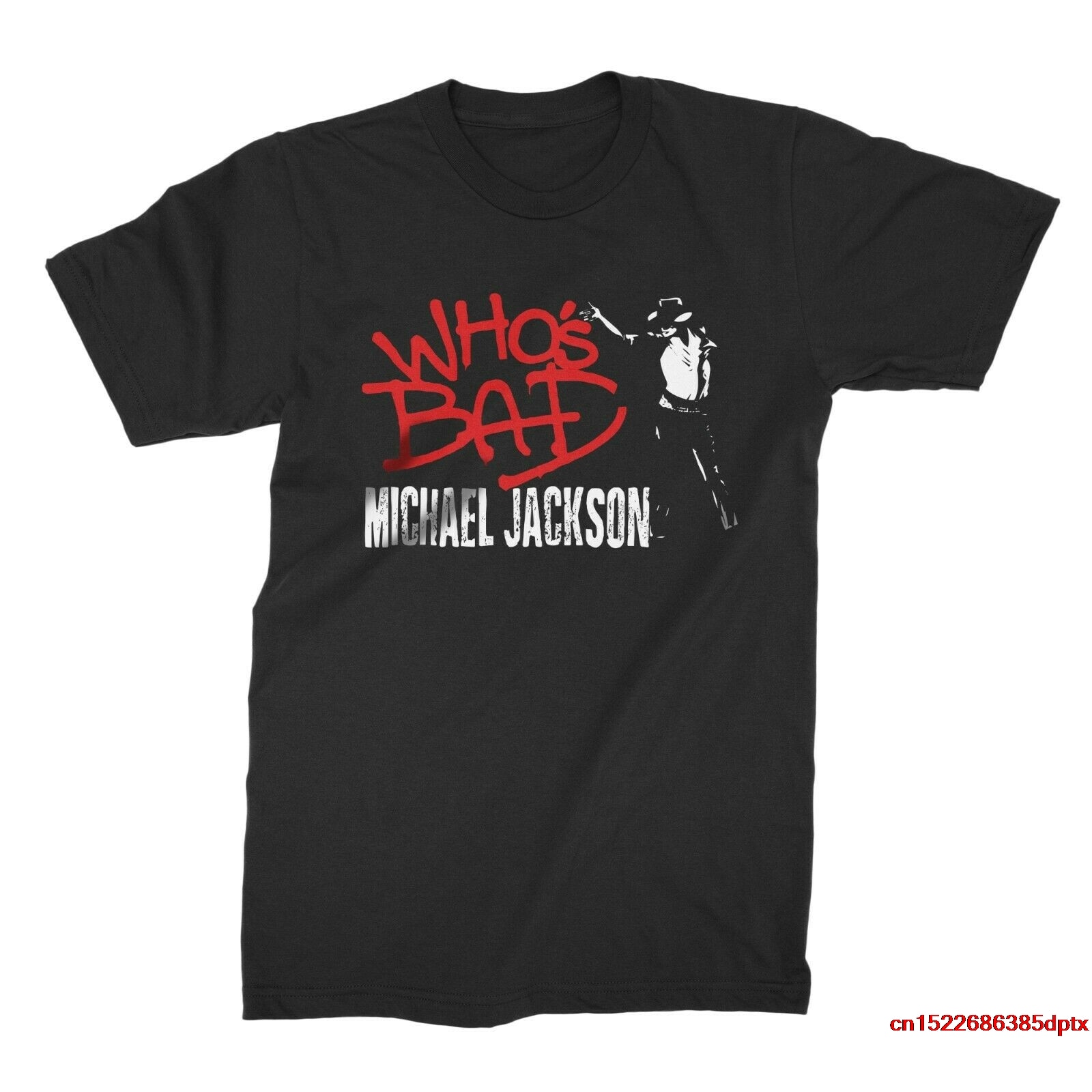 Michael Jackson Who`s Bad Men T-shirt man's t-shirt tee Men’s Clothing cb5feb1b7314637725a2e7: army green|Black|gray|grey|navy|red|White
