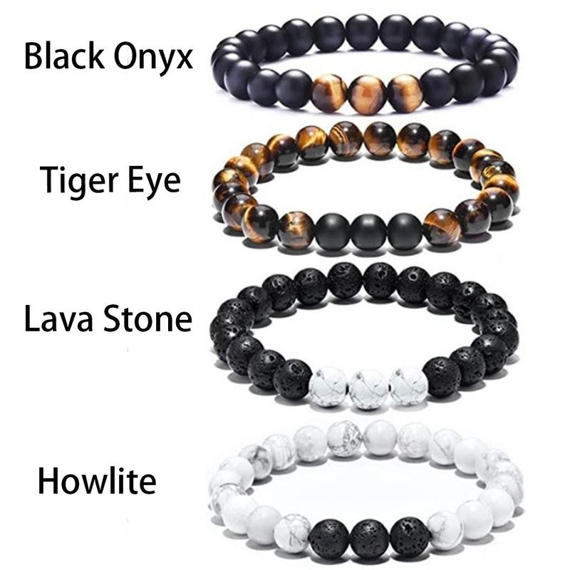 Natural Stone 7 Chakra Beaded Bracelet New Fashion Jewelry Trendy Tree of Life Charm Pendant Energy Tiger Bangle for Women Gifts