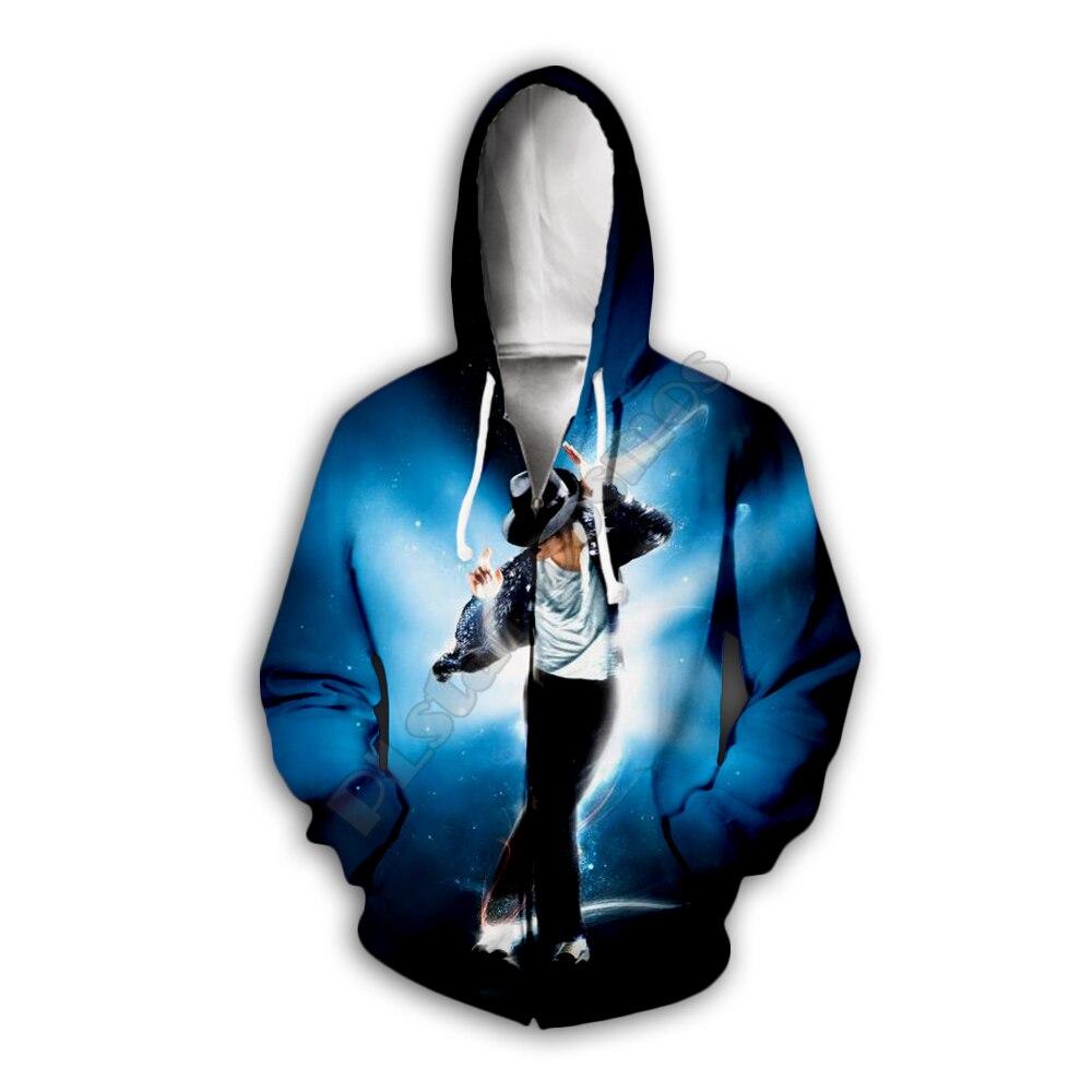 PLstar Cosmos Michael Jackson 3D Printed Hoodie/Sweatshirt/Jacket/Mens Womens hip hop apparel Fan costume