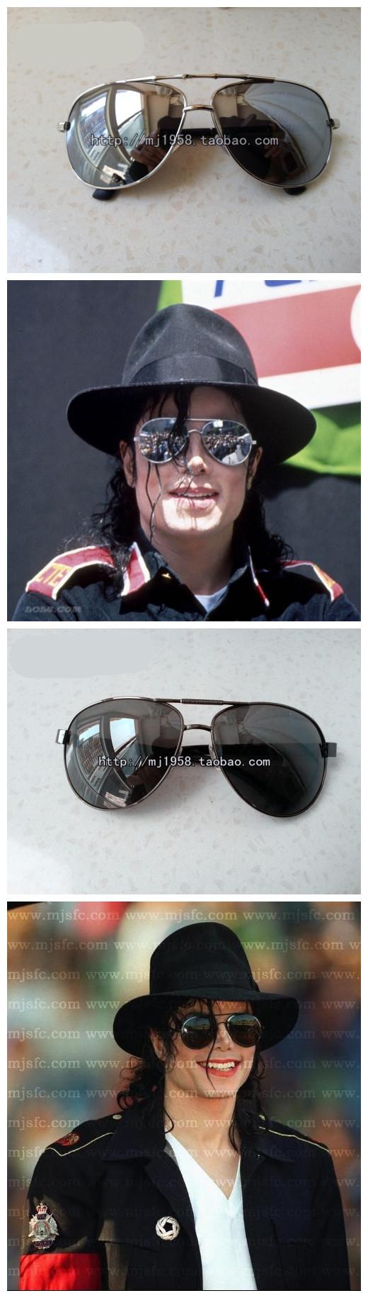Classic Michael Jackson Cosplay Props Sliver Black Glasses Street Travel Outdoor Sunscreen Sunglasses cosplay props gifts