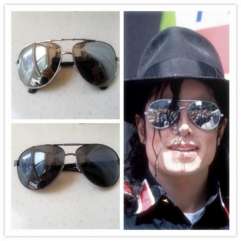 Classic Michael Jackson Cosplay Props Sliver Black Glasses Street Travel Outdoor Sunscreen Sunglasses cosplay props gifts