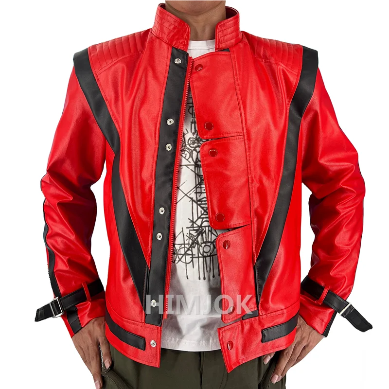 Michael Jackson Costumes Red Leather Jacket for Thriller Cosplay Halloween Adults XS-4XL Clothing & Accessories 6f6cb72d544962fa333e2e: Adults 4XL|Adults L|Adults M|Adults S|Adults XL|Adults XXL|Adults XXXL|Children 10T|Children 11T|Children 12T|Children 4t|Children 5T|Children 6T|Children 7T|Children 8T|Children 9T