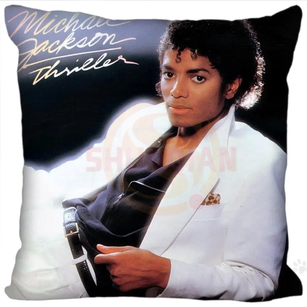 Custom Super Star Michael Jackson Square Pillowcases Zipper Fashion Custom Pillow Case 35x35cm 45x45cm Drop Shipping Home Decor Set Type: No