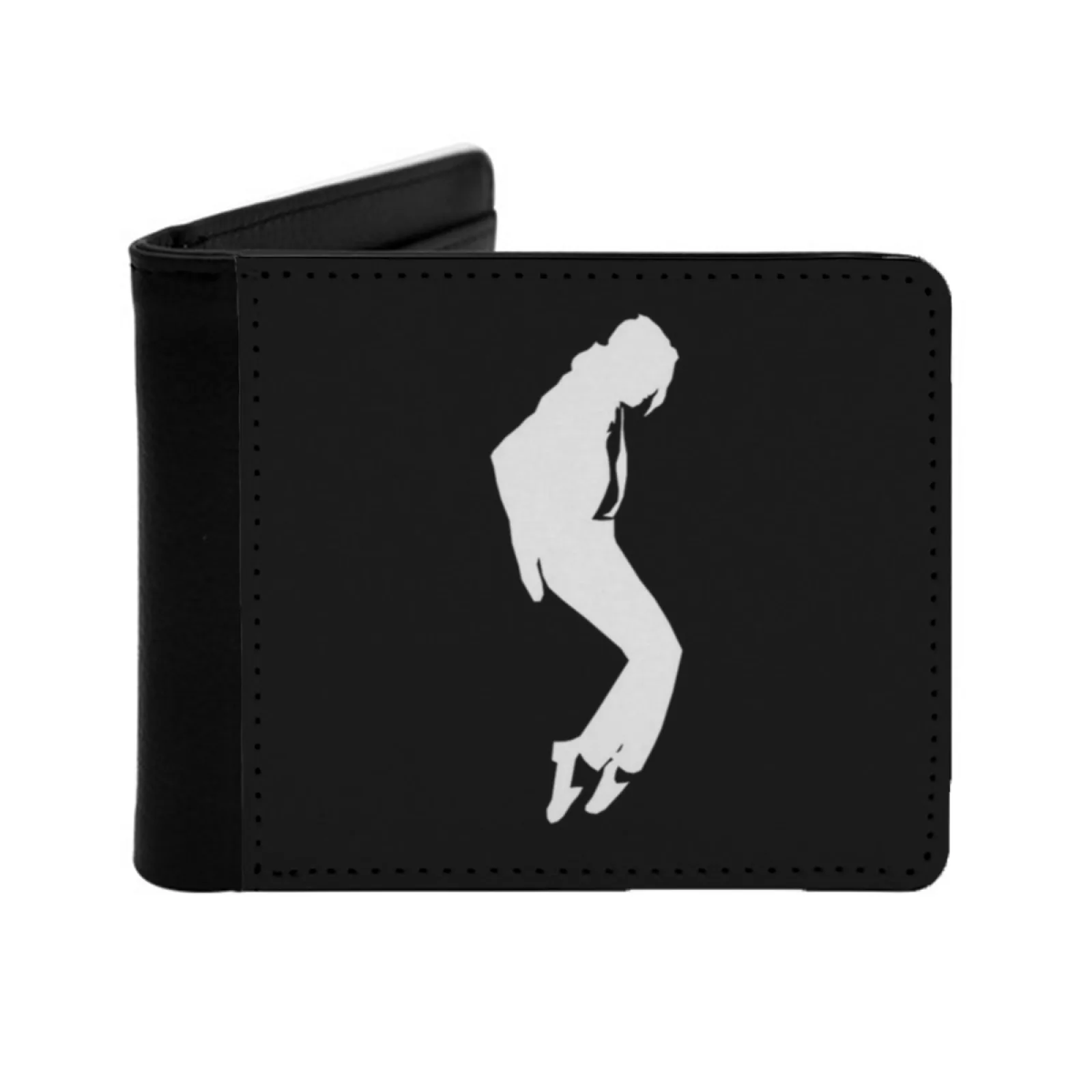 Michael Jackson Mj Leather Men Wallets Credit Card Holder Purse Black Wallet Mj Michael Jackson Jean Thriller Moonwalk King Of Bags cb5feb1b7314637725a2e7: One-sided printing|Two-sided printing