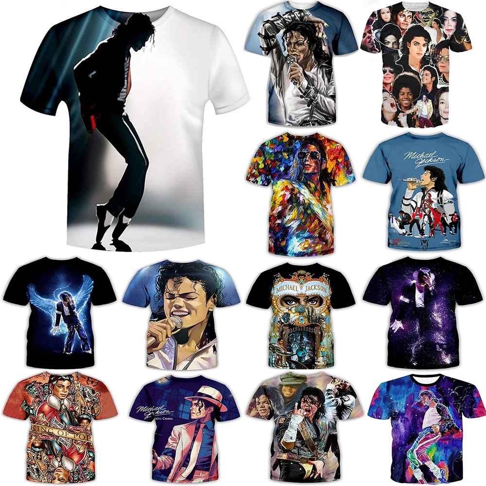 Summer fashion Michael Jackson hip-hop singer retro cool casual men Harajuku streetwear short sleeved Clothing & Accessories 6f6cb72d544962fa333e2e: 100|110|120|130|140|150|160|4XL|5XL|6XL|L|M|S|XL|XS（old）|XXL|XXS|XXXL