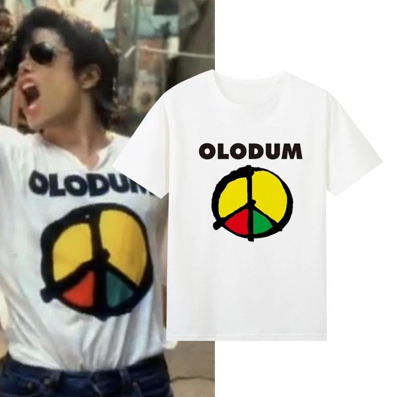 2025 Summer Fashion New Popular New Music Rock Cotton Short Sleeve T-Shirt Men’s Bottom Michael Jackson and Love and Peace Clothing & Accessories 6f6cb72d544962fa333e2e: 4XL|L|M|S|XL|XXL|XXXL