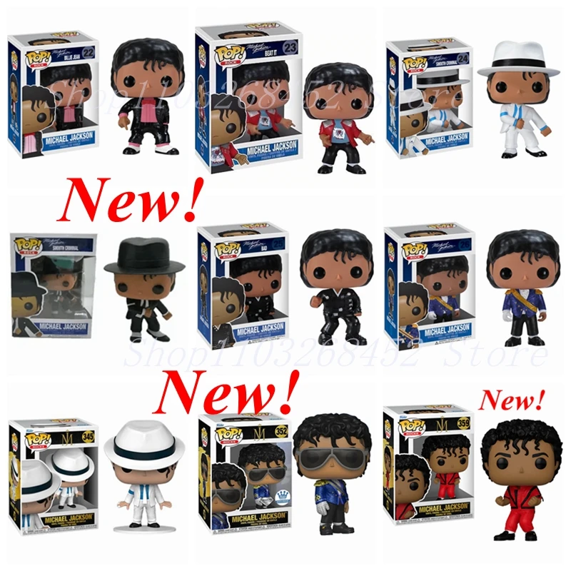 New FUNKO POP Stars Beat it Michael Jackson #22 #23 #24 #25 #26 #345 #352 #359 Toys Action Figure Collection Model Toys for Gift Toys cb5feb1b7314637725a2e7: 22 no box|22 with Box|23 no box|23 with Box|24 NEW in box|24 no box|24 with Box|25 no box|25 with Box|26 no box|26 with Box|345 in box|345 no box|352 in box|352 no box|359 in box|359 No Box