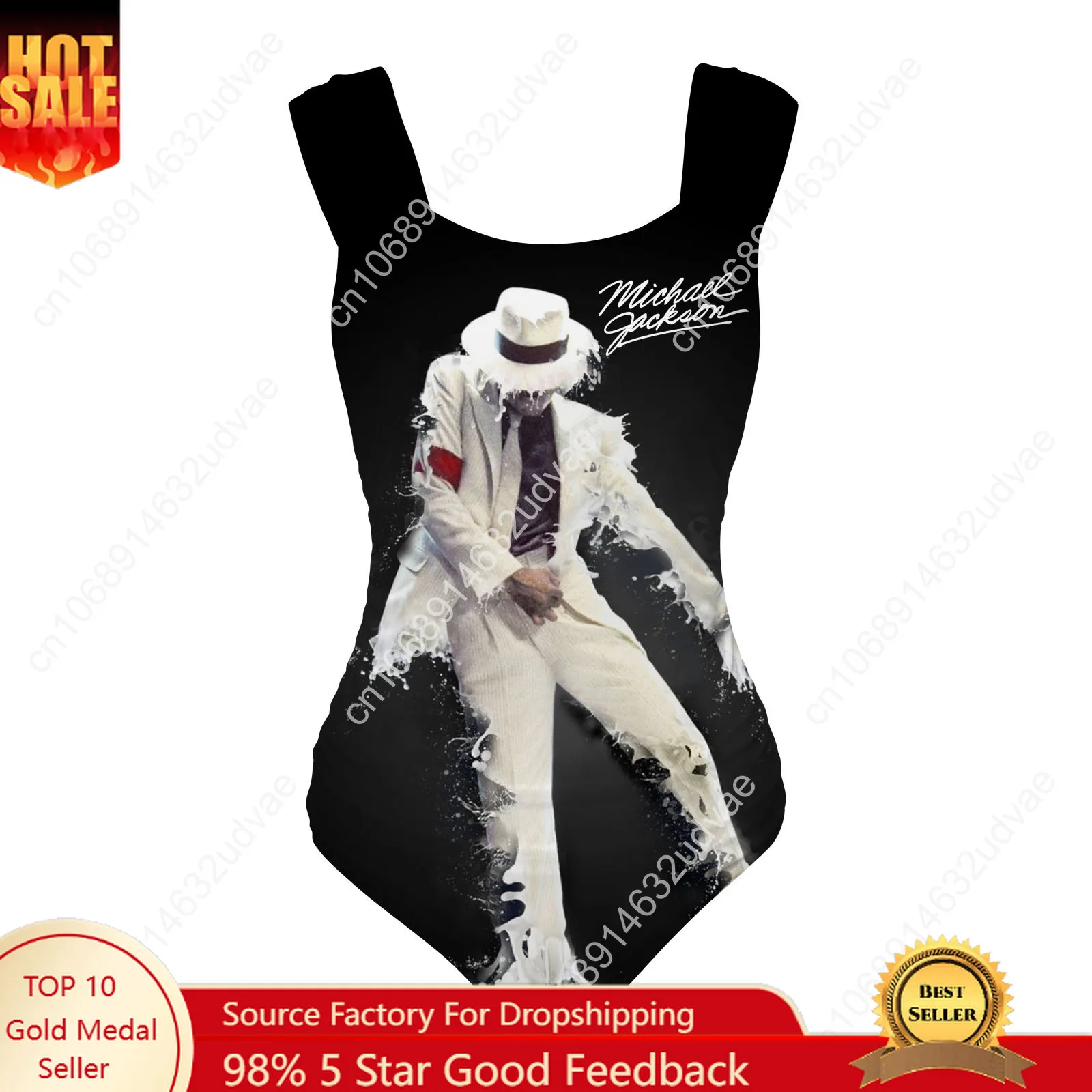 Michael Jackson Swimsuit Wide Strap Women Bathing Suits Personalized Swimwear Pool Party Bikini Customize Beachwear Clothing & Accessories 6f6cb72d544962fa333e2e: 4XL|5XL|L|M|S|XL|XS|XXL|XXXL