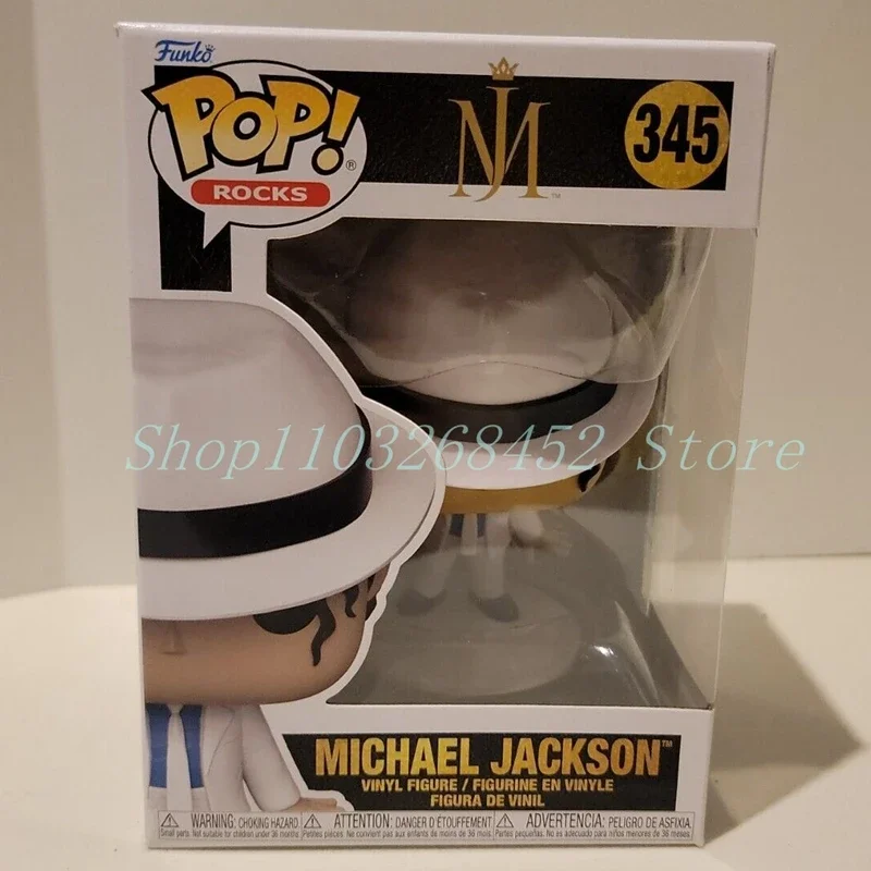 2025 Rock-bottom Price New Funko Pop Rocks Stars Michael Jackson #345 Vinyl Action Figure Toys Dolls Collection Christmas Gifts Toys cb5feb1b7314637725a2e7: 345 in box|345 no box