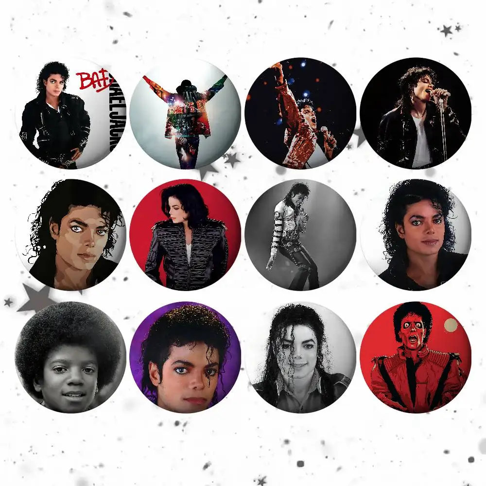 Singer Michael Jackson Badges Tinplate Soft Button Pin Brooch Metal Badge Custom Jewelry Accessories Hat Bag Lapel Jewellery 6f6cb72d544962fa333e2e: 25x25mm|32x32mm|44x44mm|58x58mm|75x75mm