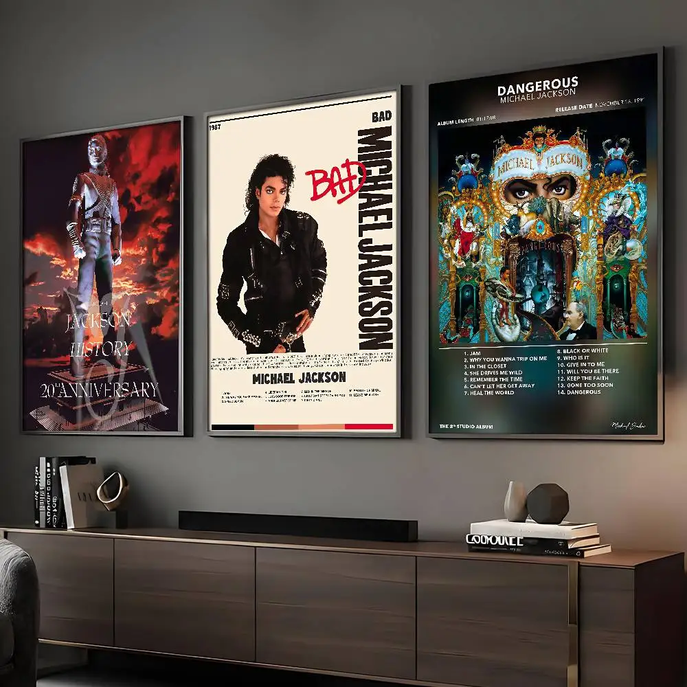 Singer M-MichaelS J-JacksonS Poster HD Art Sticky Wall Waterproof Home Living Room Bar Decoration Posters, Wall Art 6f6cb72d544962fa333e2e: 21X30cm|30X42cm|40x60cm|50X70cm|57X90cm