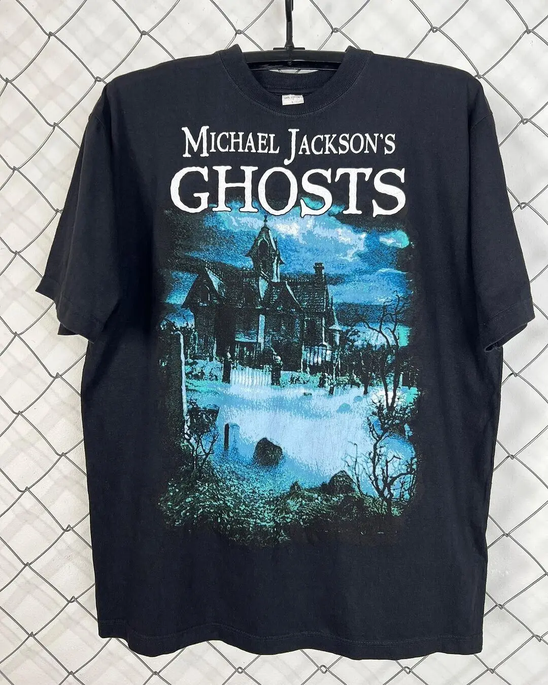 Vintage Michael Jackson Ghosts 90 s New Black T shirt Fullsizes long or short sleeves Men’s Clothing 6f6cb72d544962fa333e2e: 4XL|5XL|6XL|L|M|S|XL|XXL|XXXL