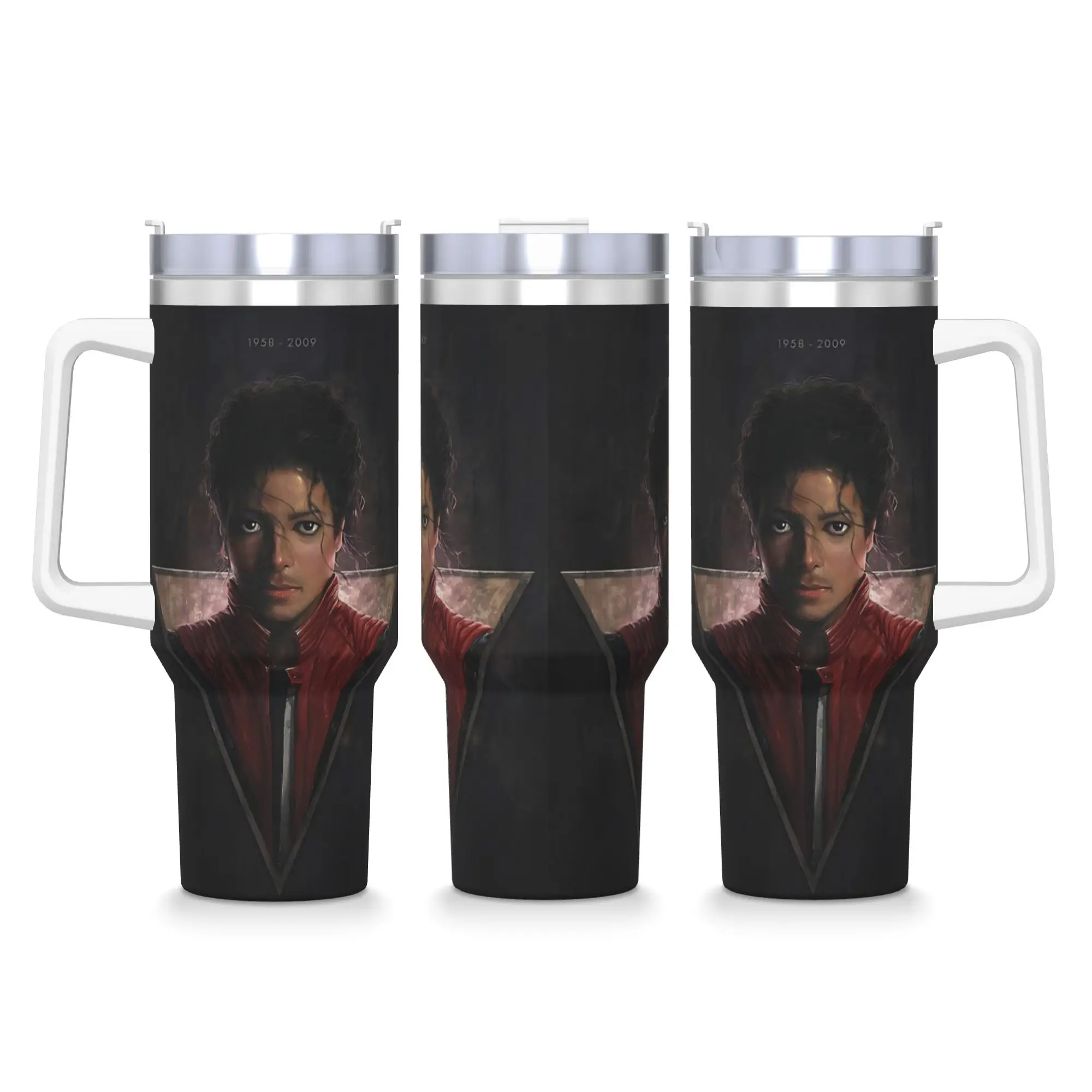 Stainless Steel Tumbler MJ King Of Pop Michael J-jackson Mugs Cup With Straws Travel Cold and Hot Water Bottle Thermal Cups Mugs cb5feb1b7314637725a2e7: 1|2|3|4|5|6|7|8