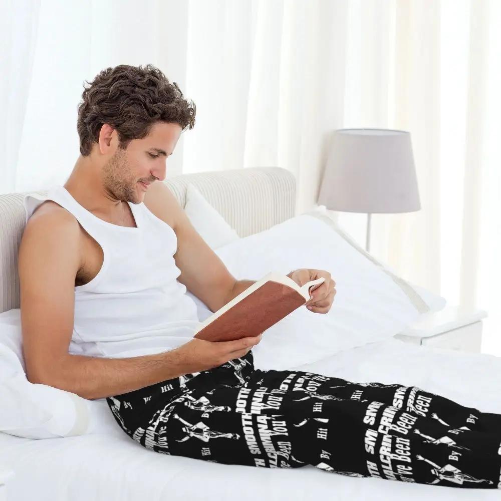 Custom Vintage MJ Smooth Criminal Michael Jackson Men Pajama Pants Lounge Sleep Sleepwear Bottoms with Pockets