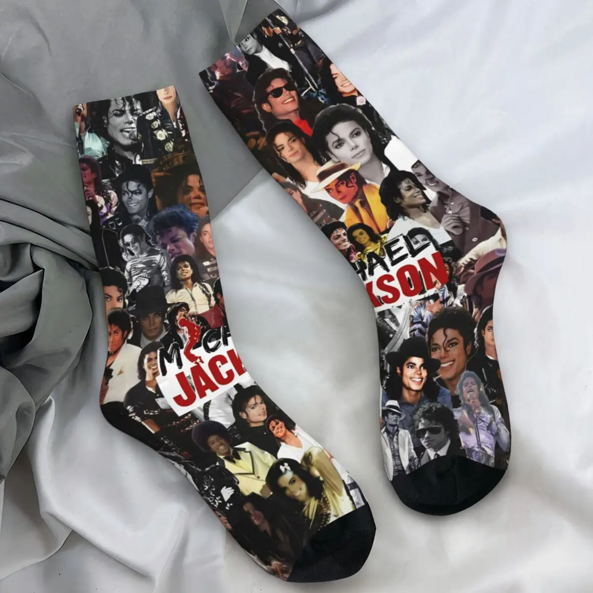 Dancer Michael Jackson Thriller Musician Socks Winter King of Pop Music Moonwalker Stockings Men Socks Cycling Non-Slip Socks Clothing & Accessories 6f6cb72d544962fa333e2e: One Size