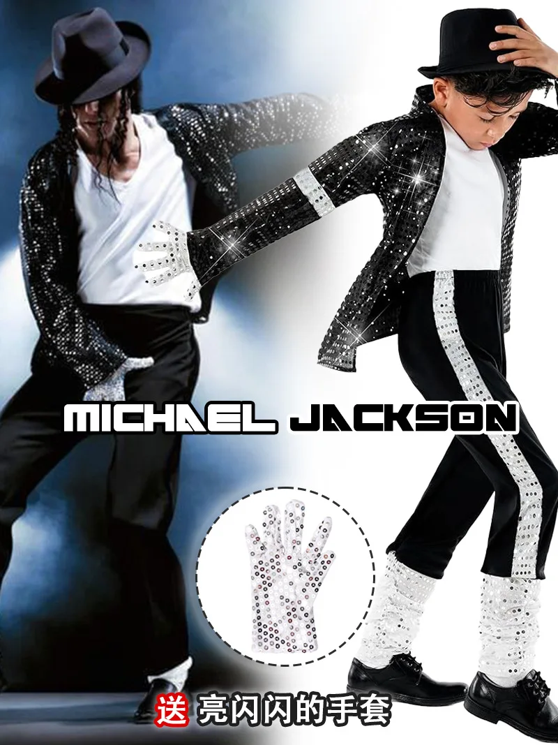 MJ Michael Jackson Jacket Coat Billie Jean Style & Glove Modern Dance Costumes Cosplay Costume Clothing Party Collection Clothing & Accessories 6f6cb72d544962fa333e2e: L|M|S|XL