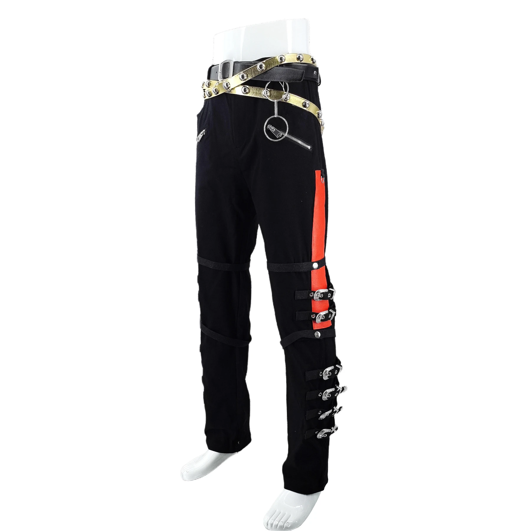 Rare Michael Jackson BAD Black Pants Trousers Skinny with Matel Buckle for Impersonator Clothing & Accessories 6f6cb72d544962fa333e2e: 25|26|27|28|29|30|31|32|33|34|35|36|37|4XL|custom-made|L|M|S|waist 24|XL|XS（old）|XXL|XXS|XXXL