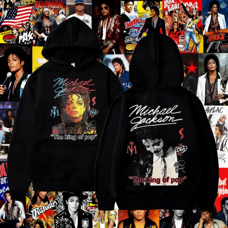 25/26 Autumn and Winter Men’s Women’s with Michael Jackson Graphics Hip-hop Punk Rock Oversized Cotton Printed Harajuku Hoodies Men’s Clothing 6f6cb72d544962fa333e2e: 4XL|L|M|S|XL|XXL|XXXL