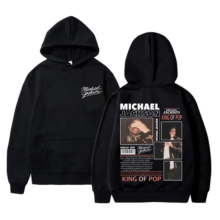 Michael Jackson King of Pop Graphic Hoodie Men Women Vintage Gothic Rock Sweatshirt Male Hip Hop Punk Oversized Pullover Hoodies Men’s Clothing 6f6cb72d544962fa333e2e: L|M|S|XL|XXL|XXXL